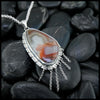 Crazy Lace Agate Pendant in Sterling Silver
