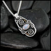 White Opal Pendant in Sterling Silver