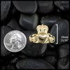 Detailed Claddagh Band in 14K Yellow Gold
20mm