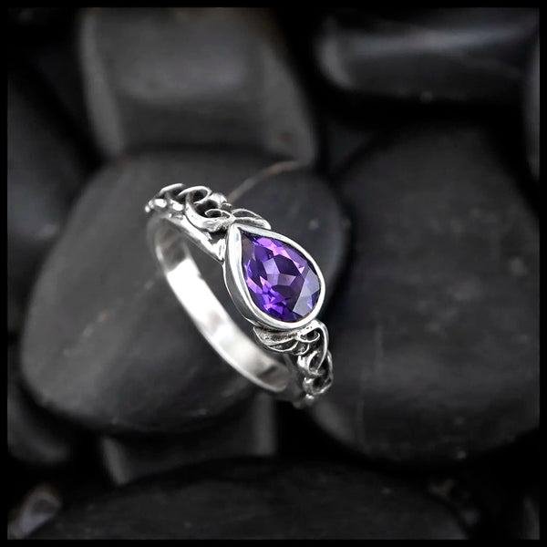 Amethyst custom Ring in Sterling Silver
