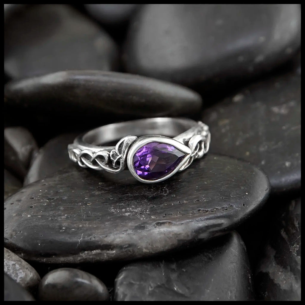 Amethyst custom Ring in Sterling Silver