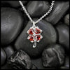 Cupid's Clover Pendants in Sterling Silver- Red