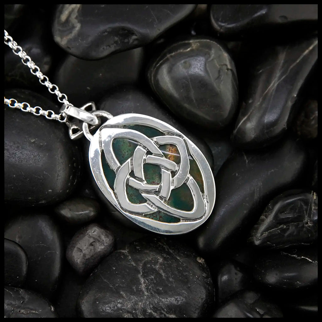 Sterling Silver Starlight Bloodstone Pendant