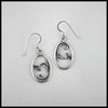 Sterling Silver Floral Drop Earrings