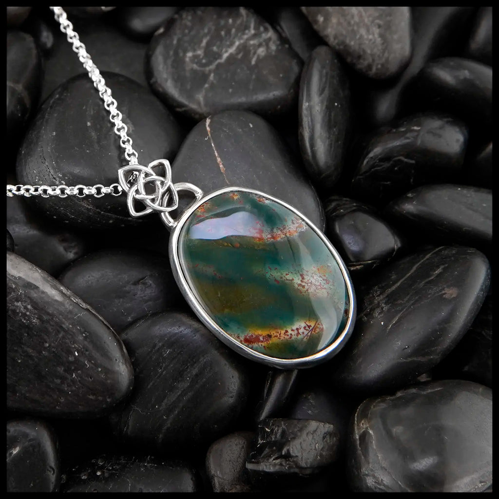 Sterling Silver Starlight Bloodstone Pendant