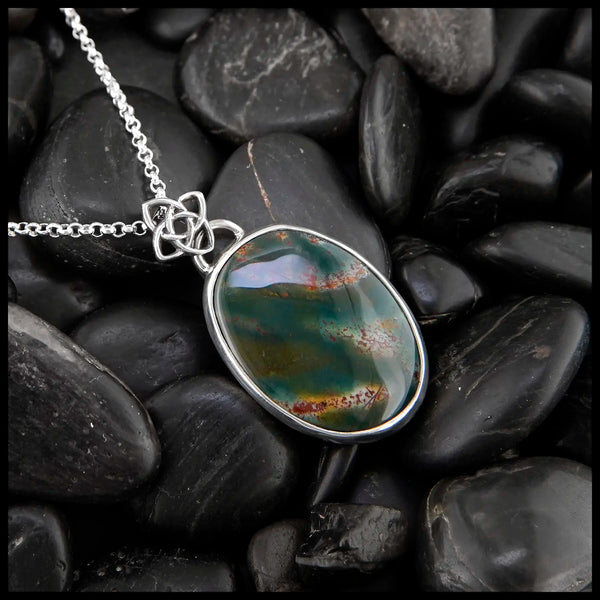 Sterling Silver Starlight Bloodstone Pendant