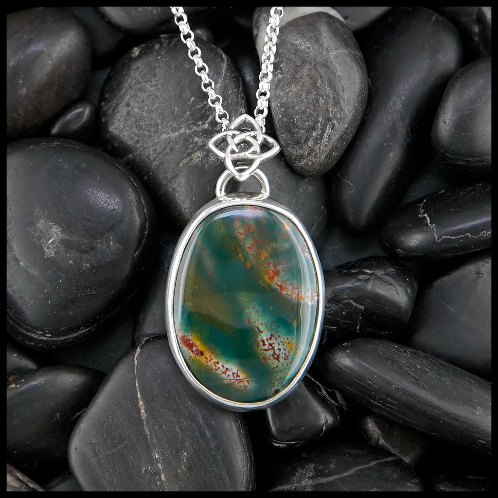 Sterling Silver Starlight Bloodstone Pendant
