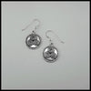 Newgrange Triskele Drop earrings in Sterling Silver