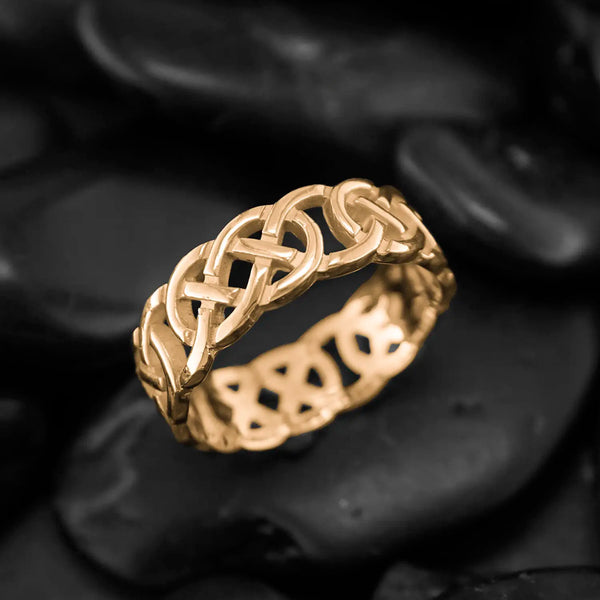 Open Josephine's Knot ring in 14K Gold