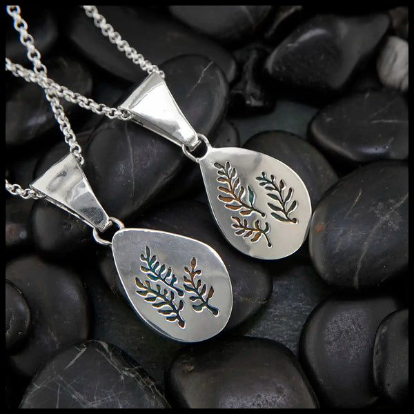 Peruvian Opal Pendants Set in Sterling Silver with 18K Yellow Gold Trinity Knots