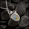 Shazar Agate Maple Syrup Pendant in Sterling Silver, 22K gold, and 18K Gold with citrines