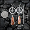 red creek jasper Maple drop earrings in Sterling Silver
67mm x 23mm