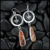 red creek jasper Maple drop earrings in Sterling Silver