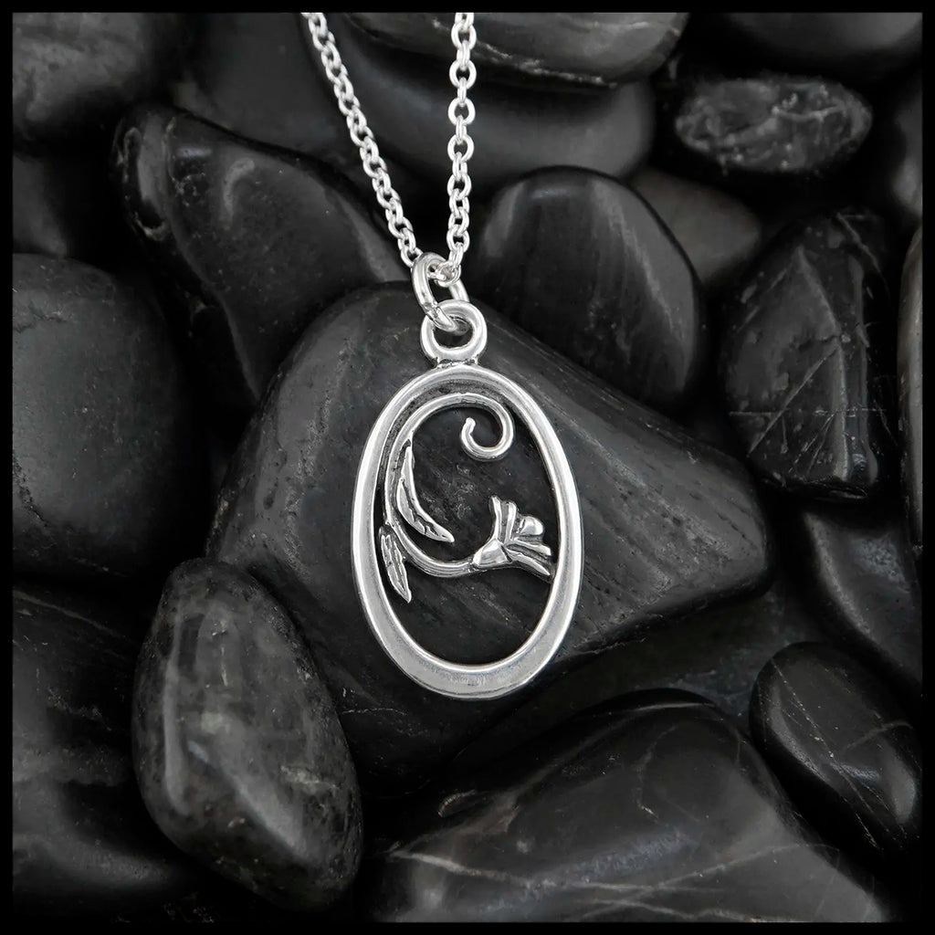 Spring Flower Pendant in Sterling Silver