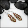 Sonoran Dendritic Jasper Drop Earrings in Sterling Silver