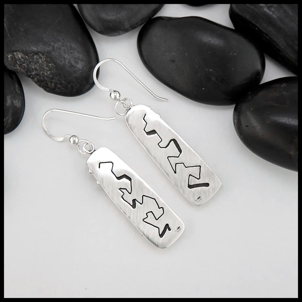 Sonoran Jasper Drop Earrings in Sterling Silver