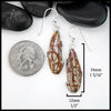 Sonoran Dendritic Jasper Drop Earrings in Sterling Silver
34mm x 12mm