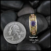 Purple Spinel Frame ring in 14K Yellow, White, and Rose Gold
12mm Face