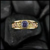 Purple Spinel Frame ring in 14K Yellow, White, and Rose Gold