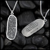Newgrange Kerbstone Pendant, Front and Back 