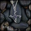 St. Brigid Cross Birthstone Pendant - June