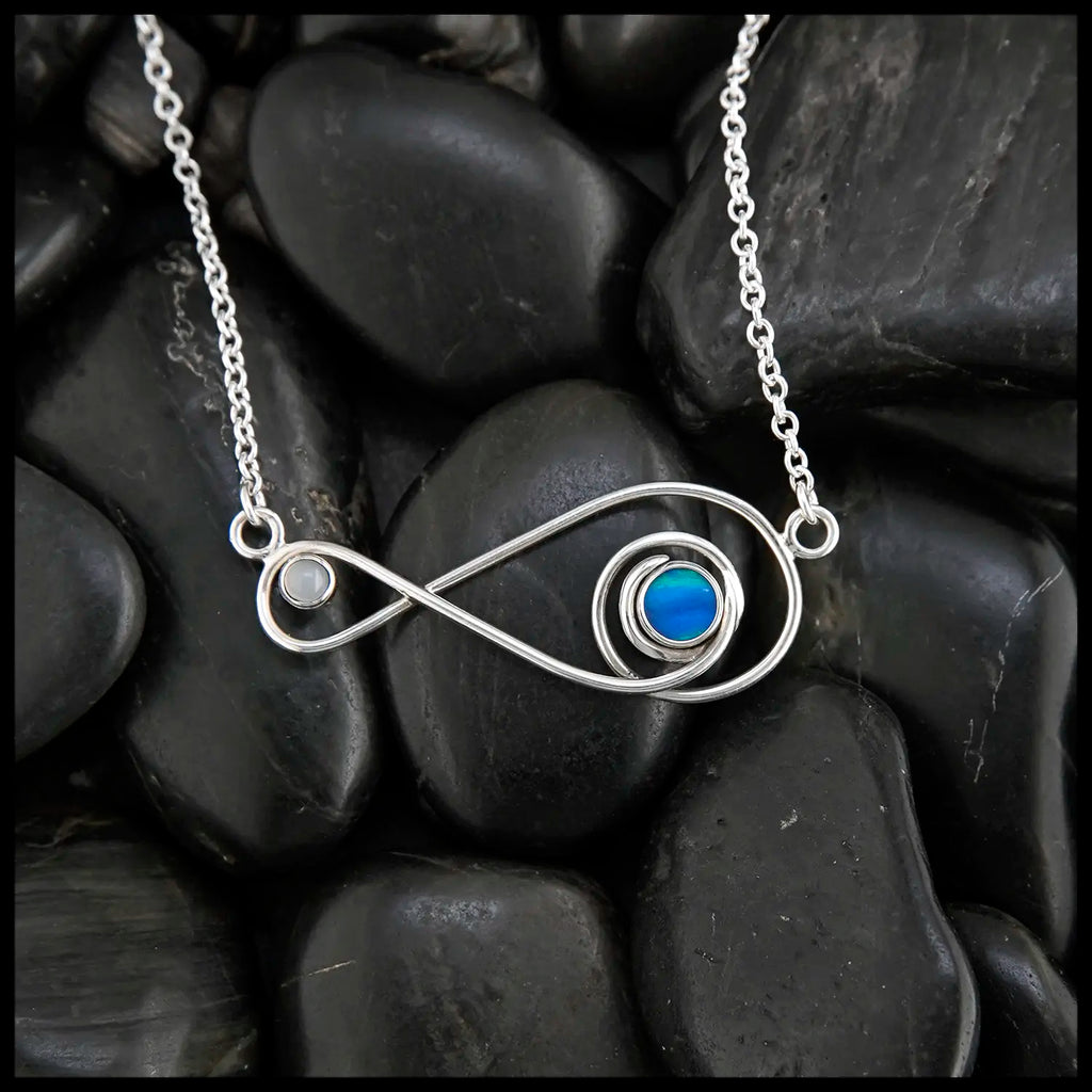 Flight Path Pendant in Sterling Silver