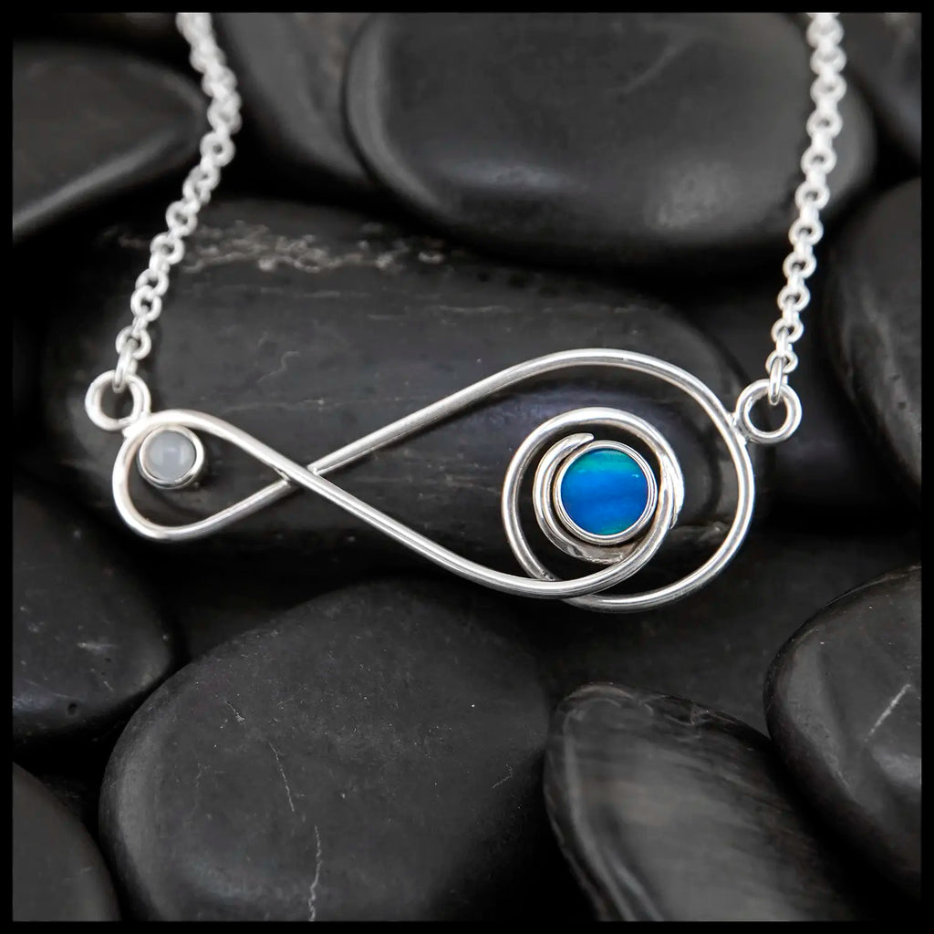 Flight Path Pendant in Sterling Silver