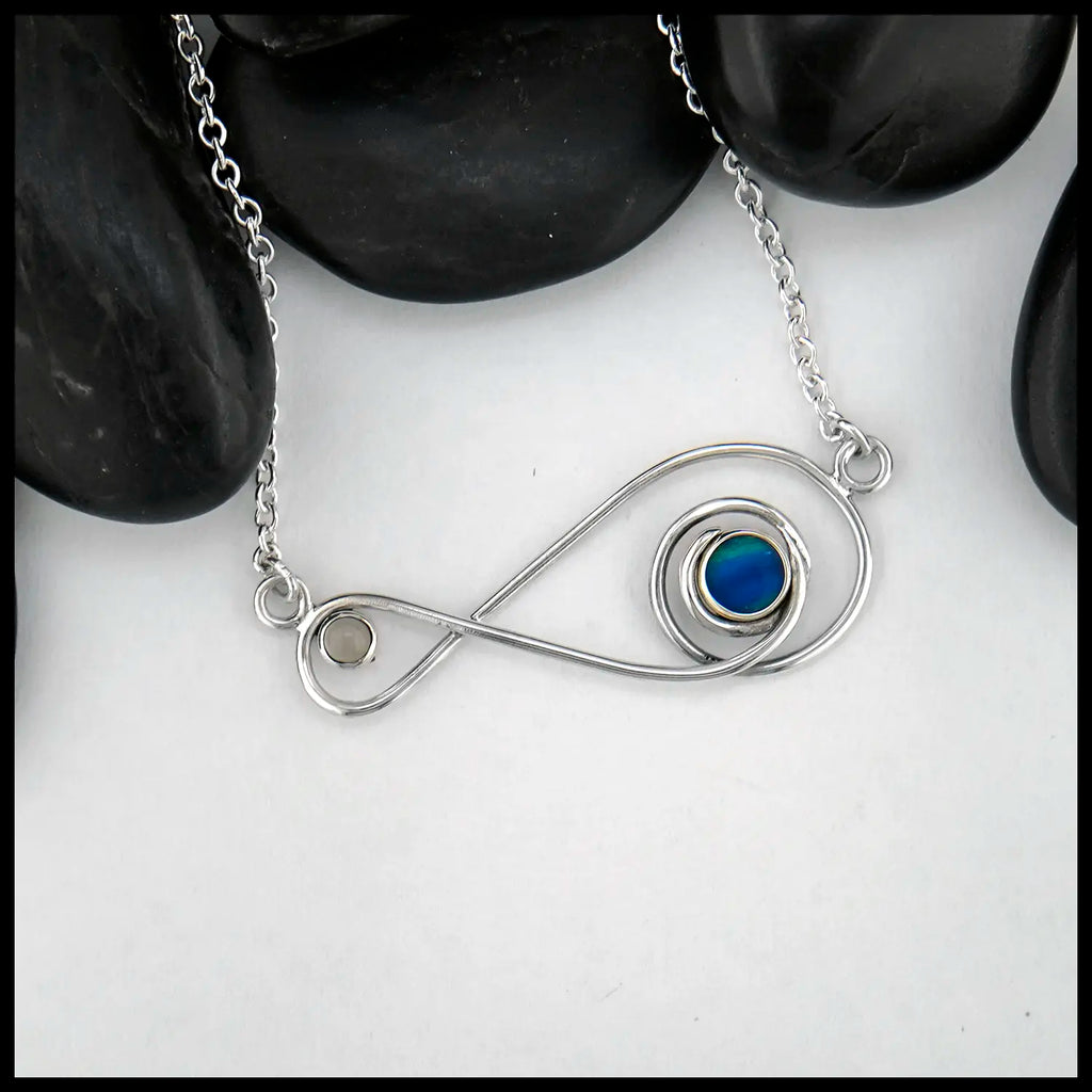 Flight Path Pendant in Sterling Silver