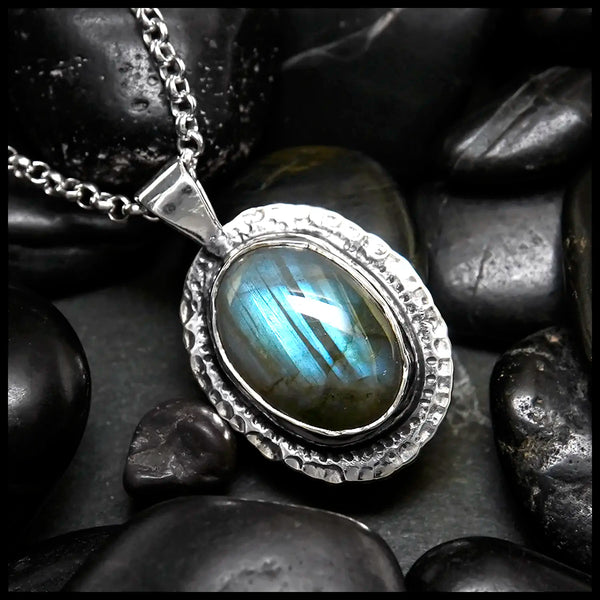 Labradorite Pendant in Sterling Silver