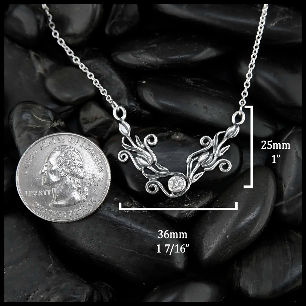 Tulip Bar Necklace 
25mm x 35mm