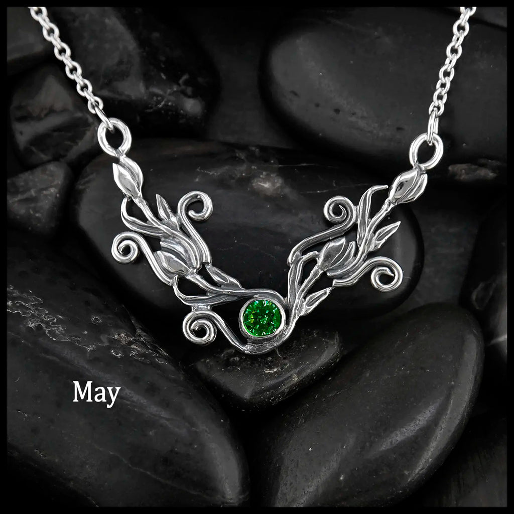 Tulip Bar Necklace- May