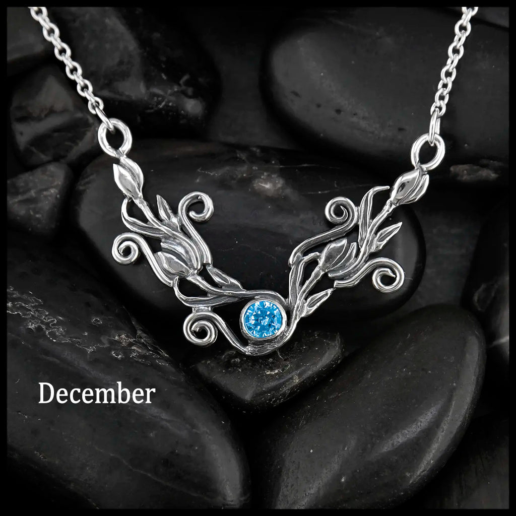 Tulip Bar Necklace- December