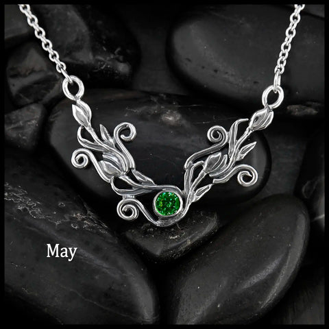 Tulip Bar Necklace- May