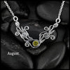 Tulip Bar Necklace- August