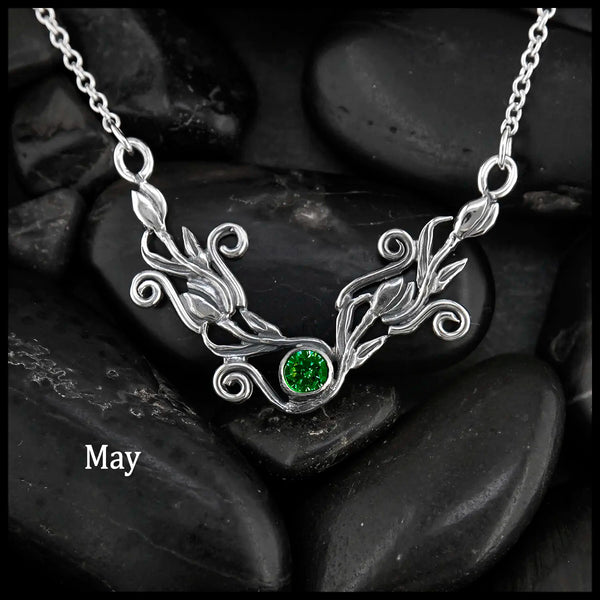 Tulip Bar Necklace- May