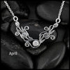Tulip Bar Necklace- April