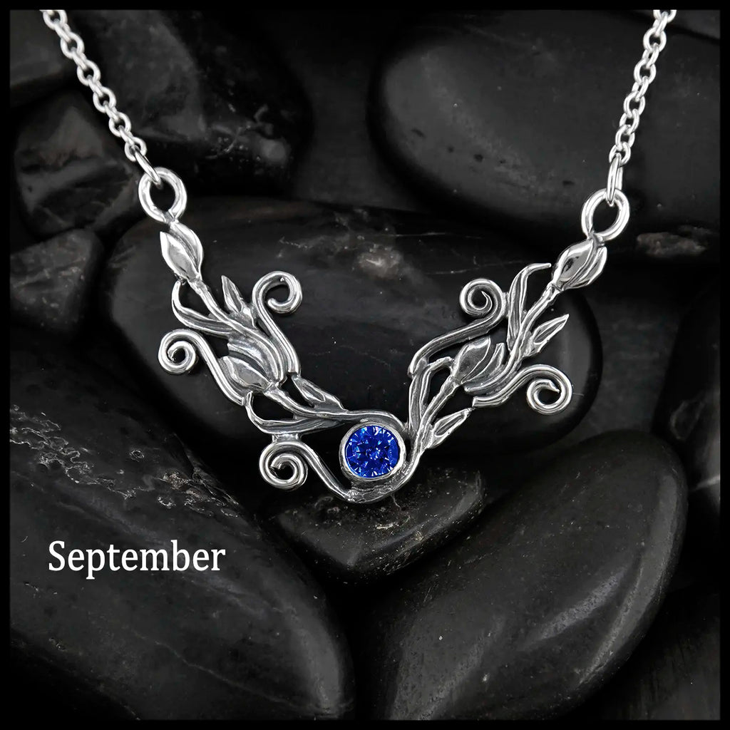 Tulip Bar Necklace- September