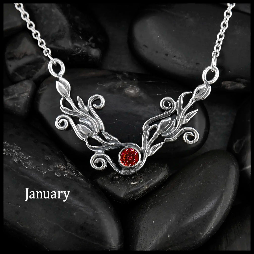 Tulip Bar Necklace- July