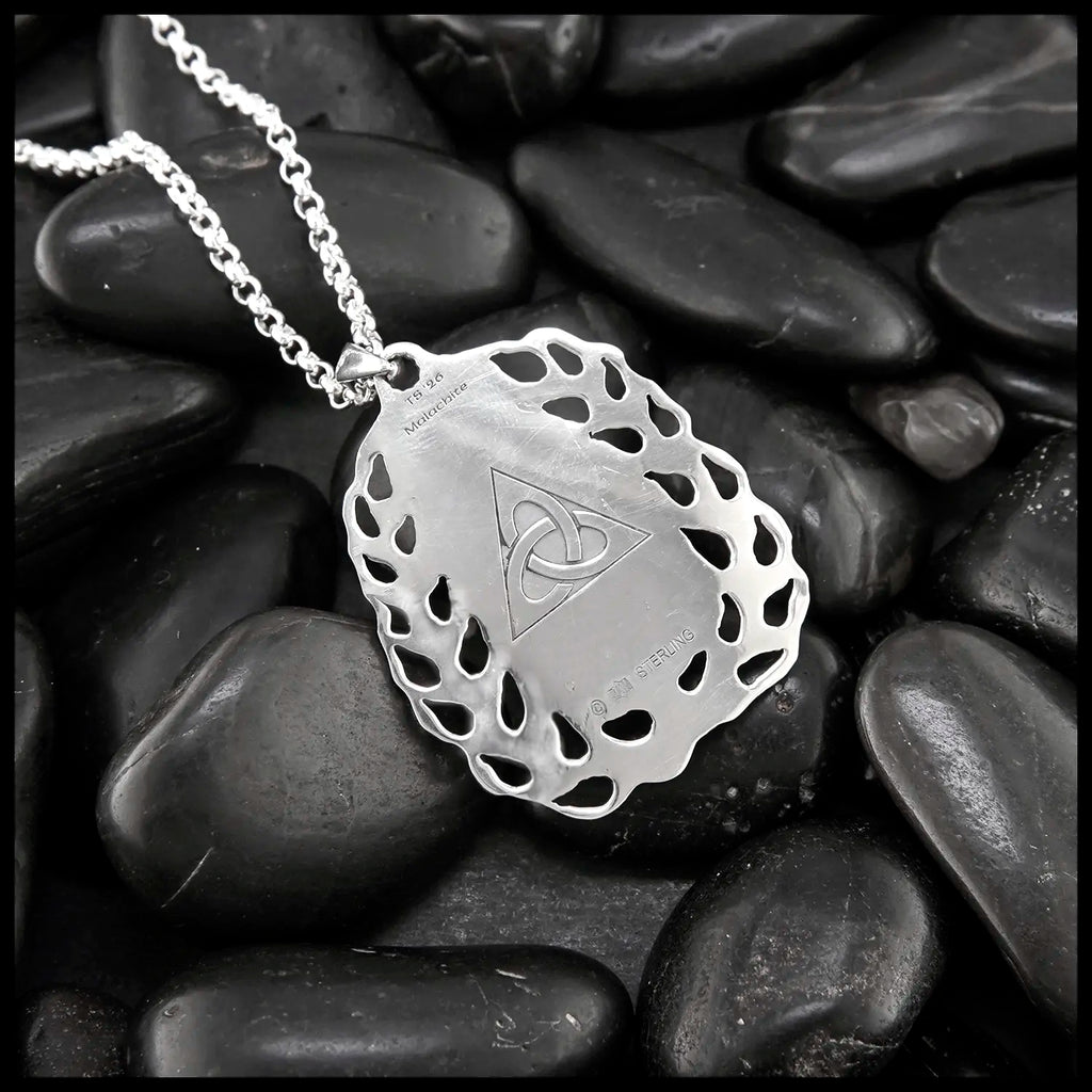 Malachite Pendant in Sterling Silver