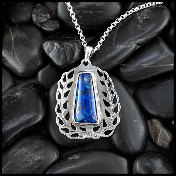 Malachite Pendant in Sterling Silver