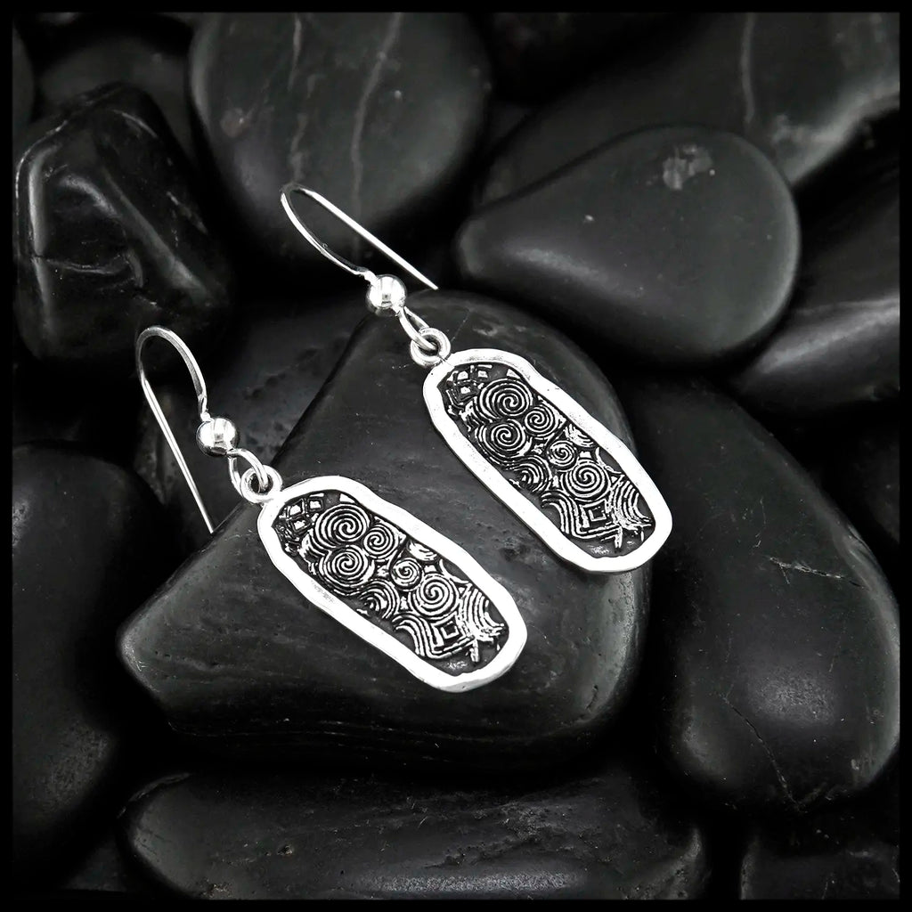 Newgrange Sterling Silver Drop Earrings