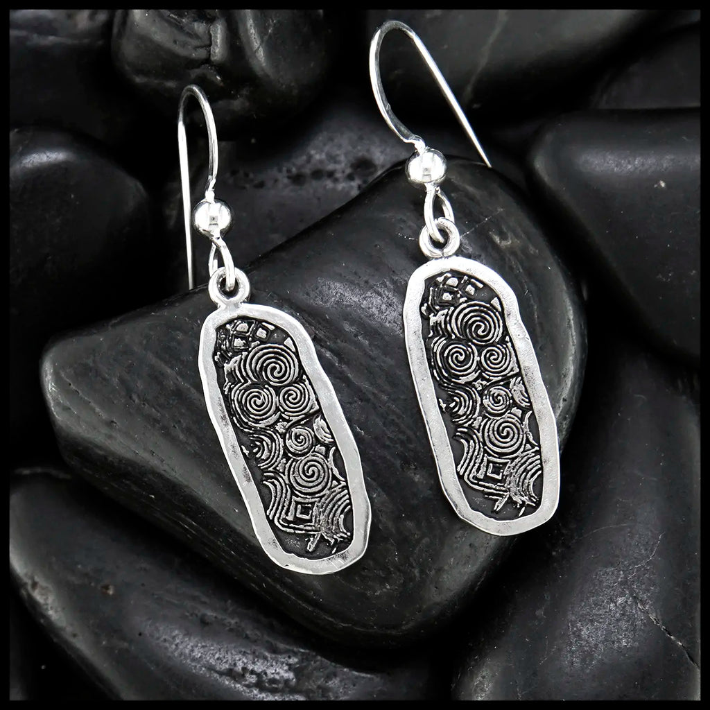 Newgrange Sterling Silver Drop Earrings