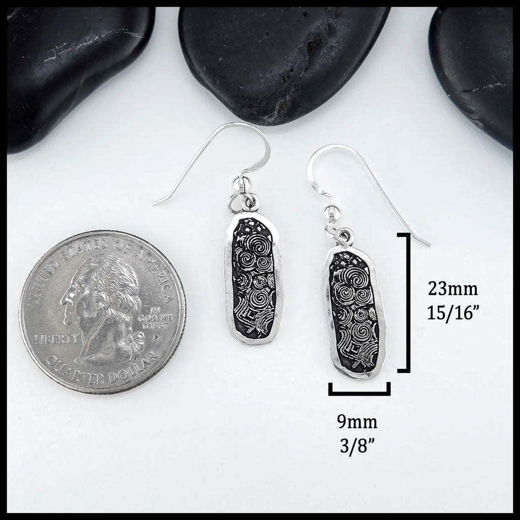 Newgrange Sterling Silver Drop Earrings