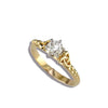 Trinity Knot Diamond ring in 14K Gold
