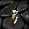 Trinity Knot Diamond ring in 14K Gold