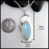 Moonstone Pendant in Sterling Silver and 18K Yellow Gold
