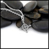 Extra Small St. Brigid's Spiral Cross in Silver