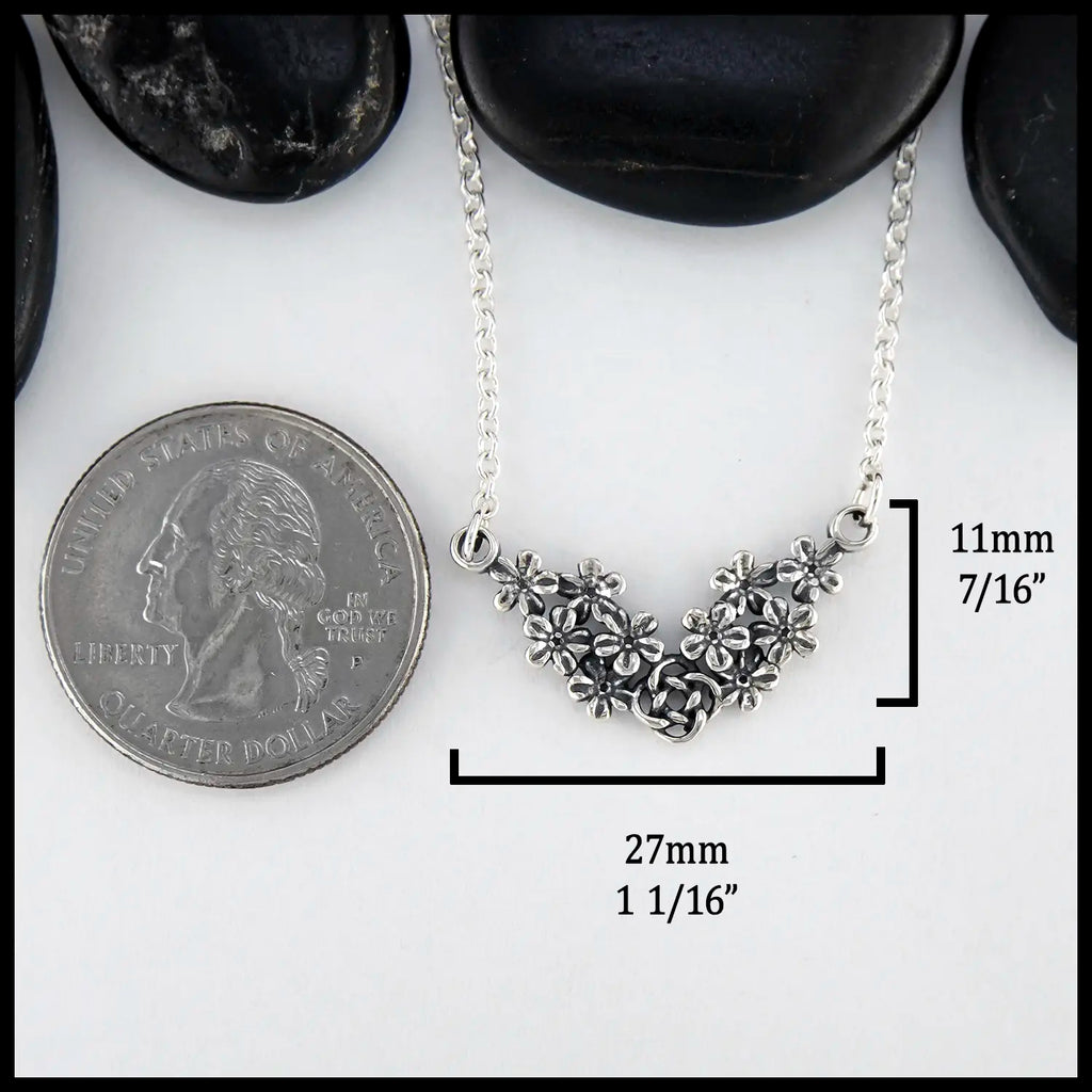 Josephine's Forget-Me-Knot necklace in sterling silver