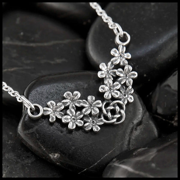 Josephine's Forget-Me-Knot necklace in sterling silver