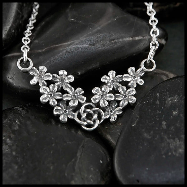 Josephine's Forget-Me-Knot necklace in sterling silver